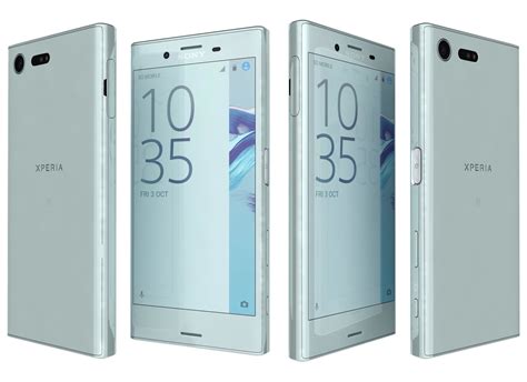Sony xperia x compact android smartphone. Sony Xperia X Compact Mist blue 3D Model MAX OBJ 3DS FBX ...