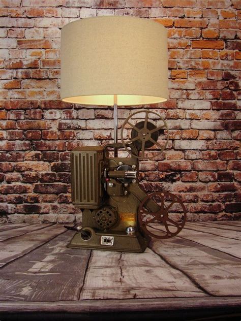 Upcycled Vintage Film Projector Table Lamp By Benclif Designs I Like Lamp Projector Lamp