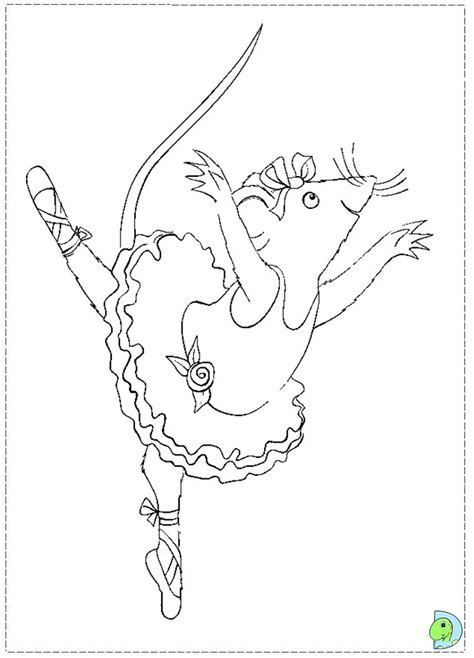 Here is another free ballerina coloring page for kids. Angelina Ballerina Coloring page- DinoKids.org