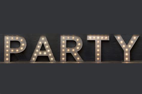 Party Light Up Letters Hire London Goodwin And Goodwin