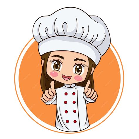 Premium Vector Illustration Of Cartoon Character Female Chef