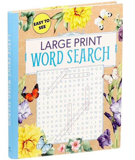 Large Print Free Word Search Puzzles Printable