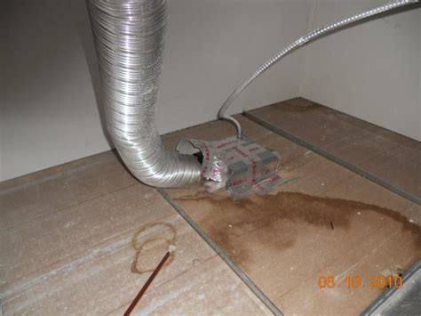 How to install a bathroom vent fan. Moisture Stain On The Bathroom Ceiling Tile..... is this a ...