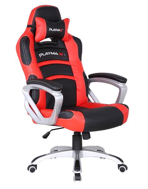 A gaming chair is at the center of any gaming setup. Playmax Gaming Chair Red and Black | | Buy Now | at Mighty ...