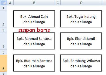 Contoh Penulisan Nama Di Undangan