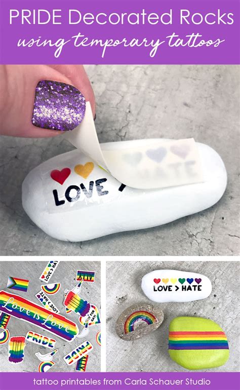 Make These Fabulous Rainbow Painted Rocks For Pride Carla Schauer Designs