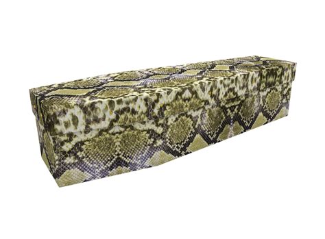 Cardboard Coffin Snake Skin 3421 Greenfield Coffins