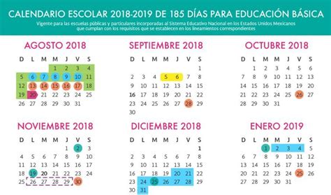 Imprime las hojas de cada mes y complétalo con todas las citas. Calendario Escolar 2018 - 2019 - Educacion Inicial