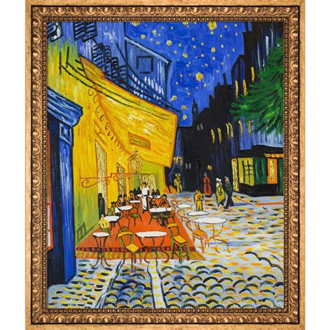 La Pastiche Vincent Van Gogh Cafe Terrace At Night Luxury Line Hand