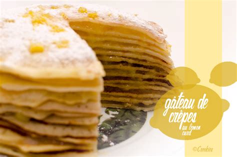 Gâteau de crêpes au lemon curd