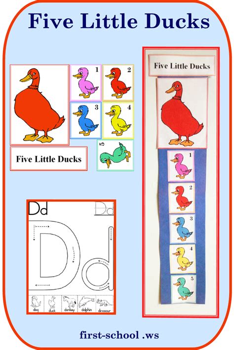 ️5 Little Ducks Worksheet Free Download