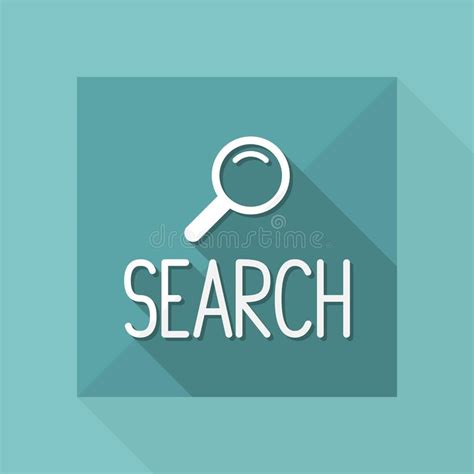 Digital Search Vector Icon For Computer Website Or Application Stock