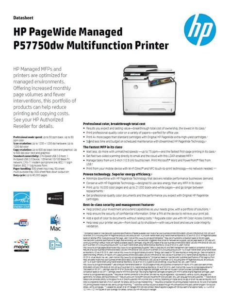 Hp Pagewide Managed Mfp P57750dw Global Office Machines
