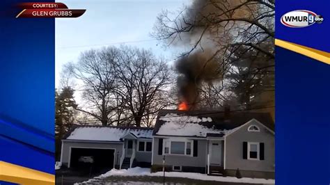 Raw Video Salem Home Engulfed In Flames After Explosion Youtube