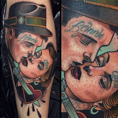 15 Bonnie And Clyde Tattoos For Badass Couples • Tattoodo