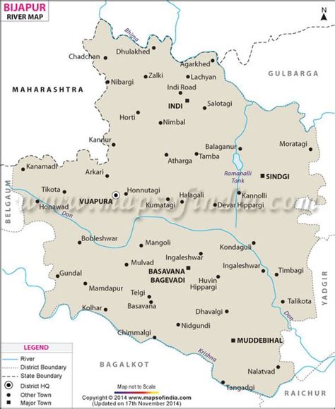 The popular rivers of karnataka are mahadayi river, kaveri, tungabhadra river, sharavati, kali information of karnataka rivers & lists with rivers in karnataka with map direction are given. River Map of Bijapur | River Maps | Pinterest | Karnataka, Maps and Rivers