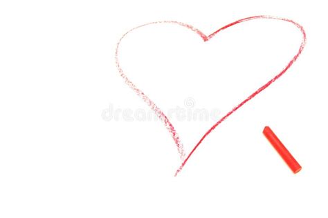Red Crayon Drawing Heart Stock Illustrations 829 Red Crayon Drawing