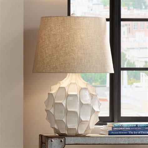 Possini Euro Design Mid Century Modern Table Lamp 26.5" High Ceramic