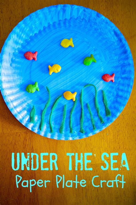 This Preschool Activity Under The Sea Paper Plate Craft Pairs
