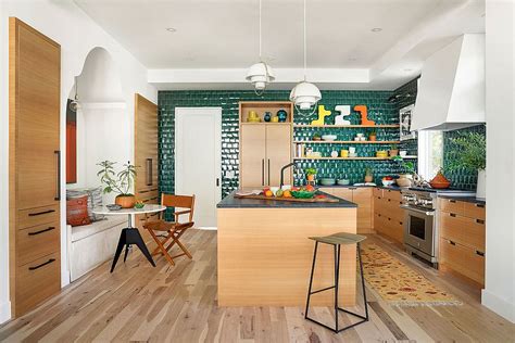 Copper kitchen sinks are undeniably beautiful and make a bold statement in any kitchen. Trendy Colorful Kitchen Backsplashes: From Blue and Green ...