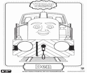 Learn colors easy drawing painting coloring pages for kids tim tim tv. Den, a diesel locomotive coloring page | Coloring pages ...