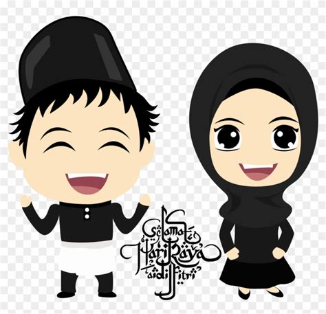 Gambar Kartun Muslimah Couple Romantis Png Encrypted Tbn0