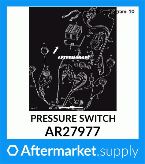 Ar27977 Pressure Switch Fits John Deere Price 92 To 2599
