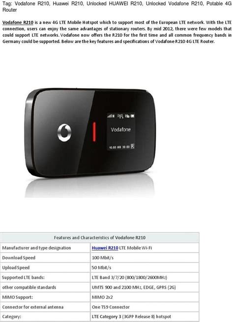 Vodafone Mobile Hotspot R210 Lte Routerword文档在线阅读与下载无忧文档