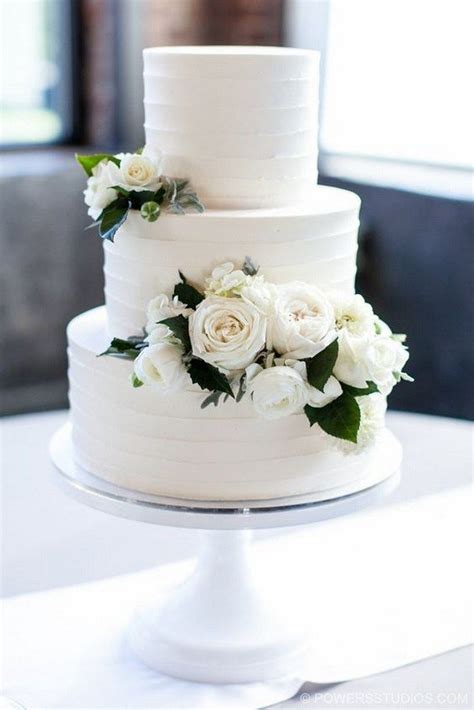 94 Three Tier White Line Texture Wedding Cake 6 Interior Design In