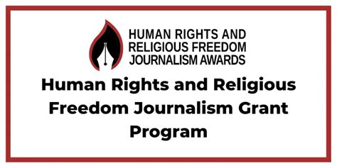 Journalism Awards For Human Rights And Religious Freedom Hrrf