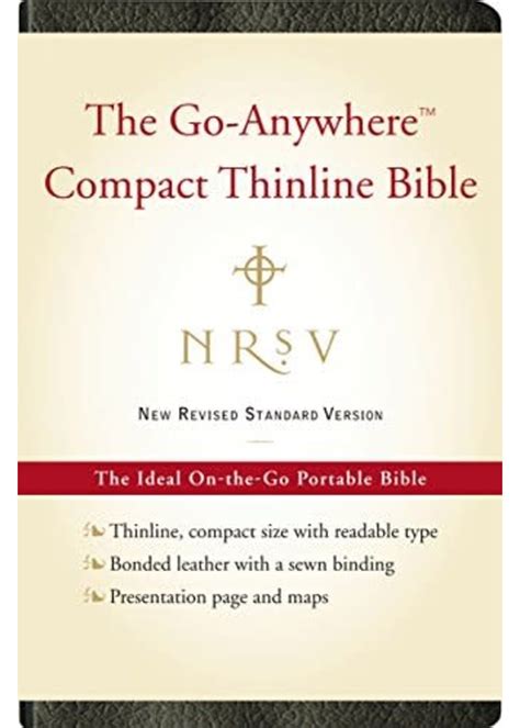 Nrsv The Go Anywhere Compact Thinline Bible Faith In Action Bookstore