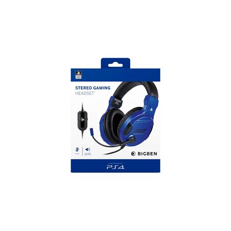 Kifutott Bigben Ps4 Stereo Gaming Headset V3 Kék Konzol Játékok