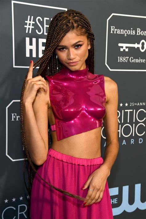 Zendaya Coleman Sexy Dress At 25th Annual Critics Choice Awards In Santa Monica Hot Celebs Home