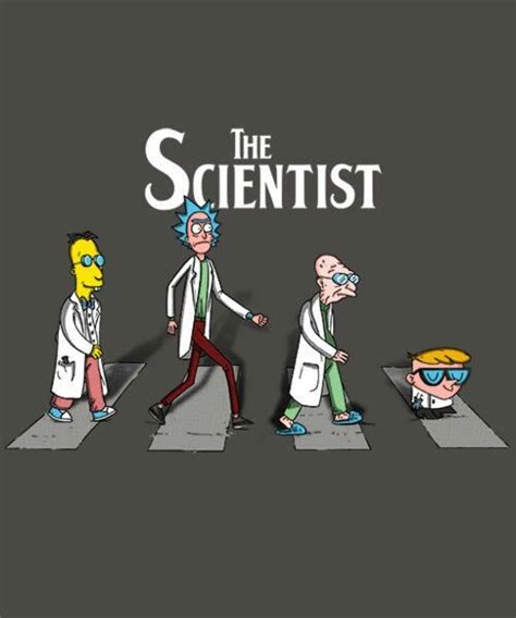 The Scientist Funny Rick And Morty Poster Simpsons Art Rick And