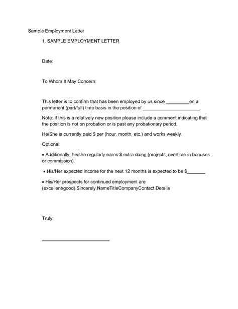 40 Proof Of Employment Letters Employment Verification Letters
