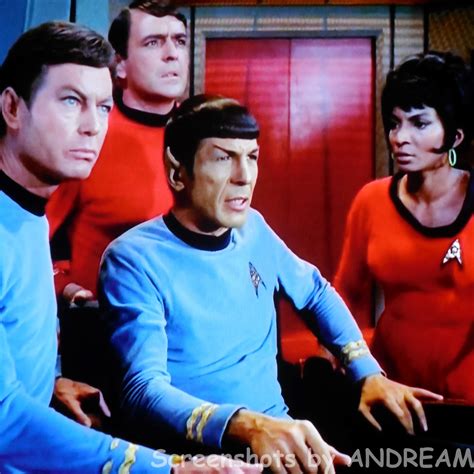 Mccoy Scotty Spock And Uhura Watch The Battle James T Kirk Star