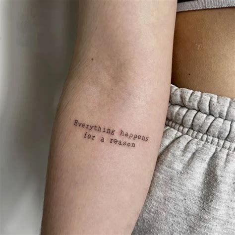50 Everything Happens For A Reason Tattoo Ideas For Achieving Serenity
