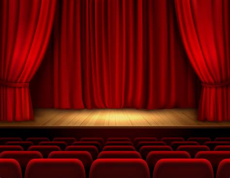 Theater Stage Background 442930 Vector Art At Vecteezy