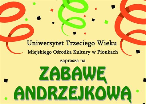 Zabawa Andrzejkowa Utw Miejski Ośrodek Kultury W Pionkach