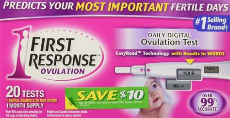 First Response Digital Ovulation 20 Tests 1month Supply