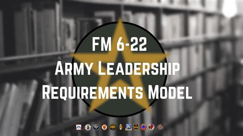 Fm 6 22 The Army Leadership Requirements Model Be Know Do Youtube