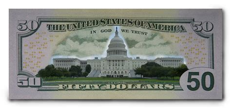 Real Money Us 50 Dollar Note Us Capitol Building Flickr