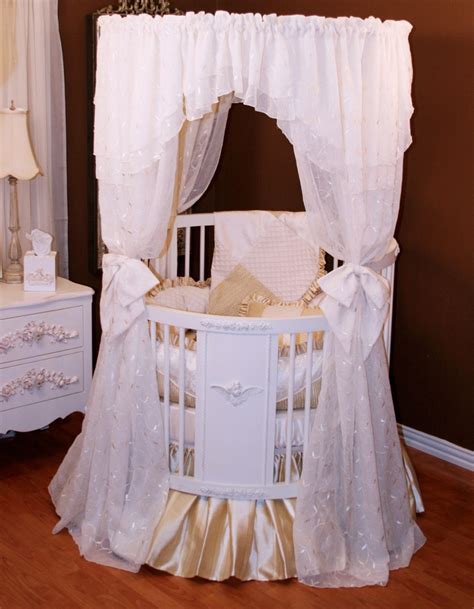 The sky's the limit these days as to what you can do with your child's nursery room. Royal Palace Crib Baby Bedding- Round by Little Bunny Blue