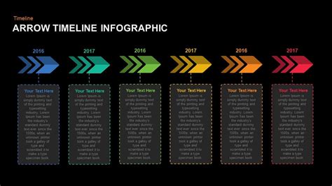 Arrow Timeline Infographic