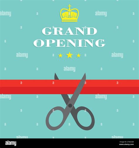 Grand Opening Flat Style Vector Illustration Stock Vector Image And Art