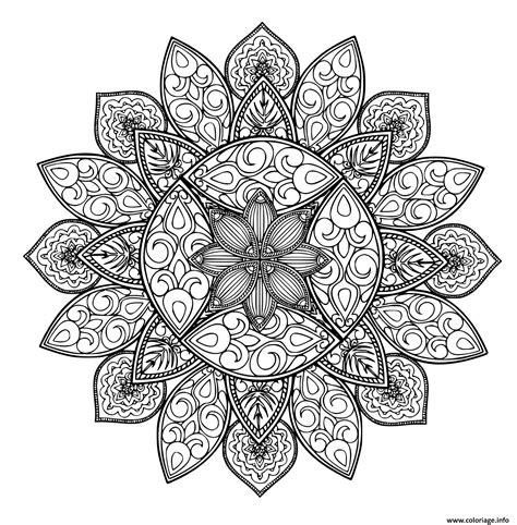 Du plus facile au plus complexe, découvrez ces modèles de mandalas à colorier. Coloriage Mandala Forme Geometrique Dessin Mandala à imprimer