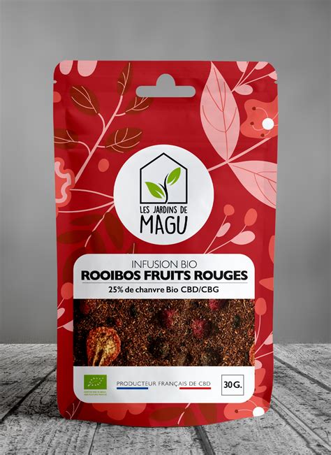 Infusion Rooibos Fruits Rouges Bio 30g 25 De Chanvre Bio