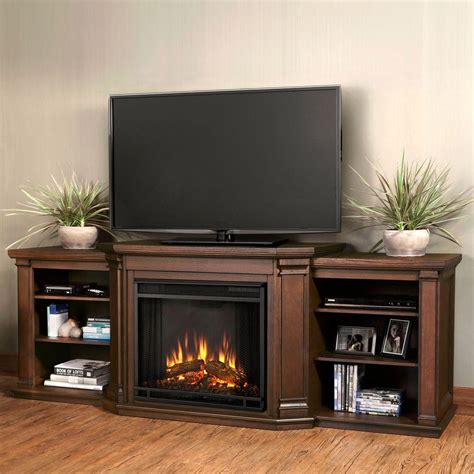 real flame valmont   media console electric fireplace