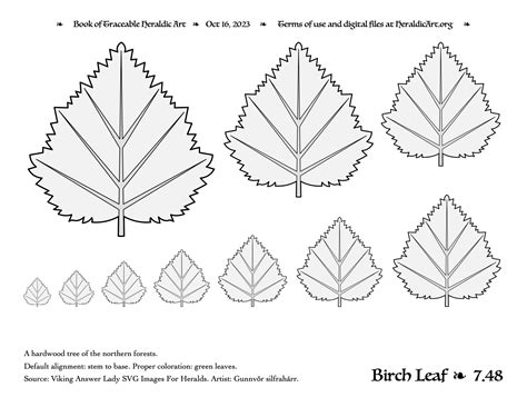 Birch Traceable Heraldic Art