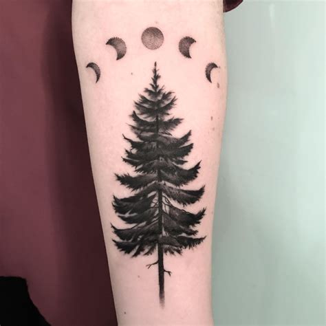 Pine Tree Tattoo By Ella At Wicked Good Ink Portland